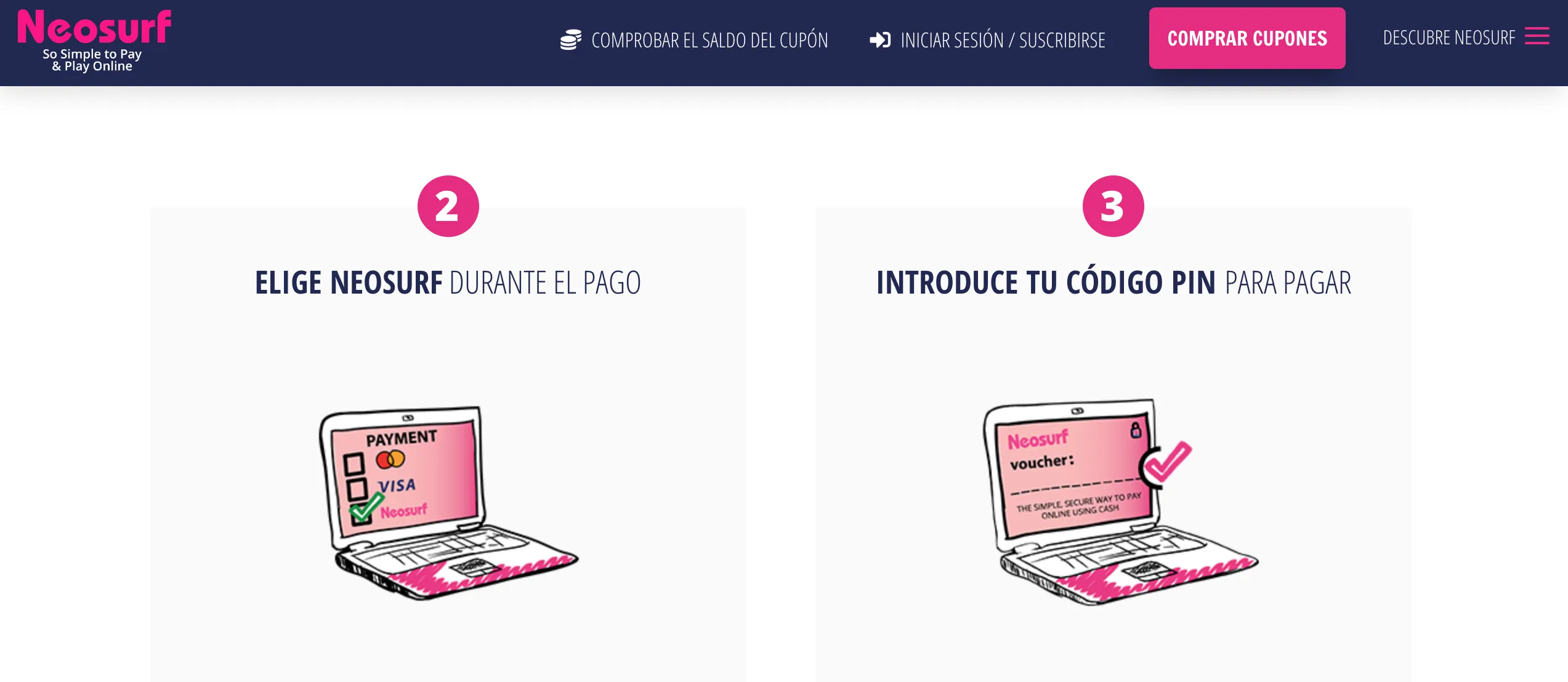 Código NeoSurf pagos casinos