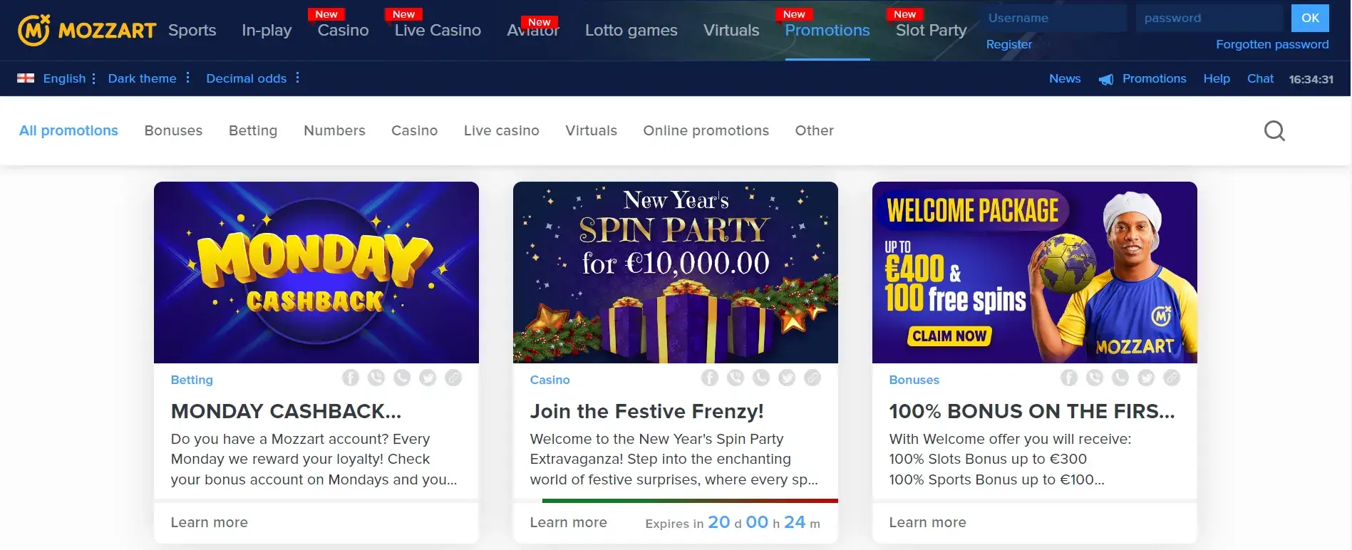 Promociones en Mozart casino online dinero real casino mozzart